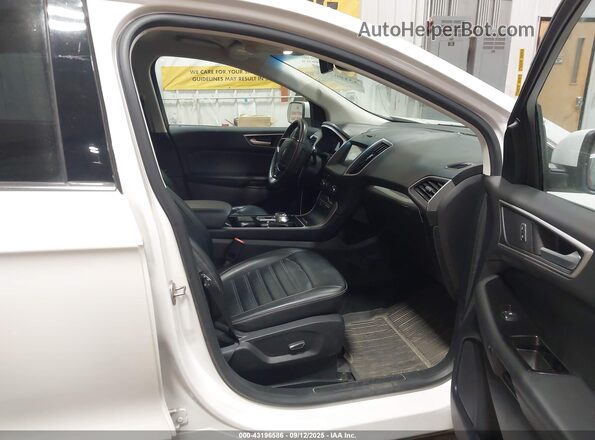 2FMPK4J90KBC62935 2019 FORD EDGE White Вид салону спереду