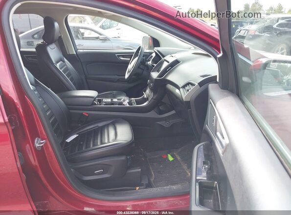 2FMPK4J94KBC67636 2019 FORD EDGE Красный Вид салона спереди