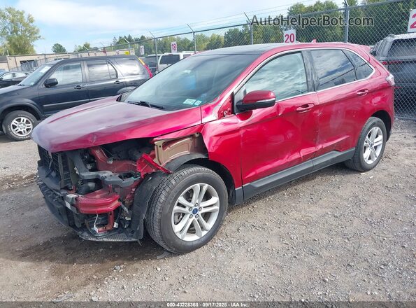 2FMPK4J94KBC67636 2019 FORD EDGE Красный Передняя левая четверть