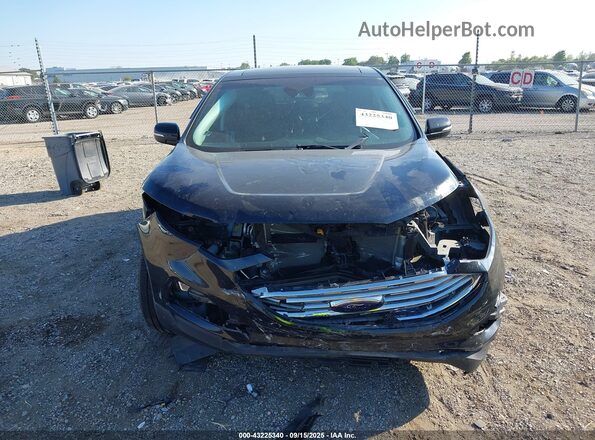 2FMPK4J95LBA25407 2020 FORD EDGE Черный Вид задней части салона