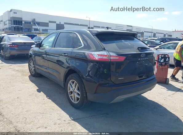 2FMPK4J95NBA39049 2022 FORD EDGE Black უკანა მარცხენა
