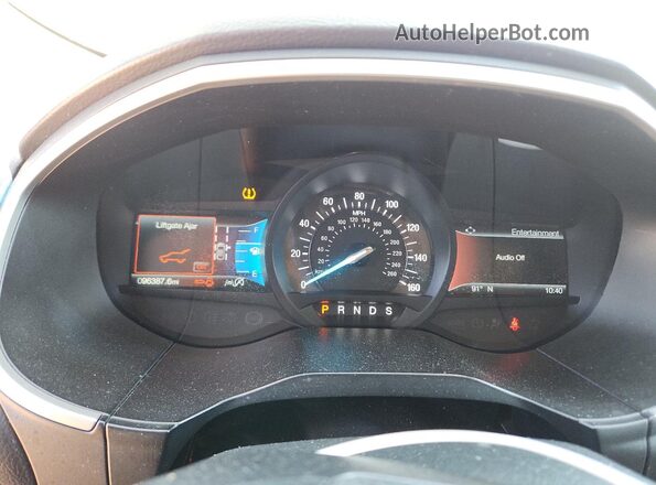 2FMPK4J9XLBA44695 2020 FORD EDGE Black Widok zestawu wskaźników