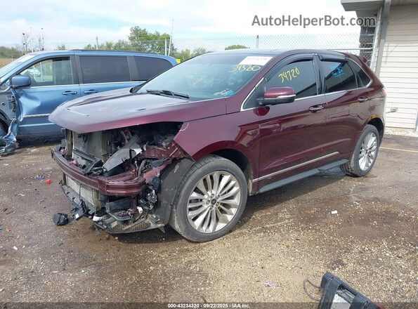 2FMPK4K92LBB22465 2020 FORD EDGE Brown Front left
