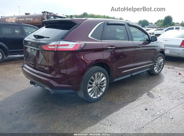 2FMPK4K92LBB22465 2020 FORD EDGE Brown Rear right