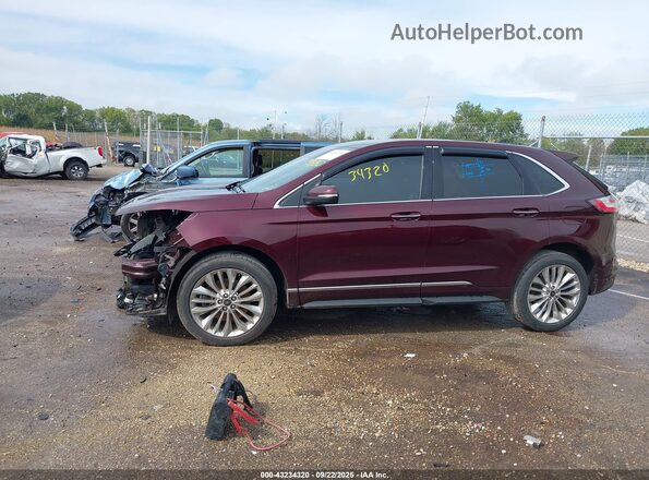 2FMPK4K92LBB22465 2020 FORD EDGE Brown 