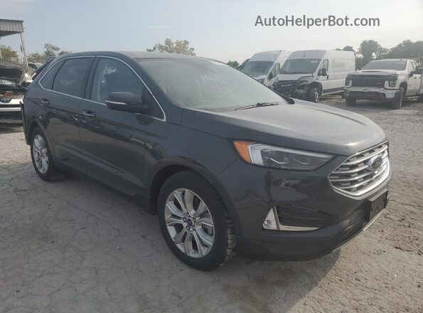 2FMPK4K94MBA10445 2021 FORD EDGE Gray 