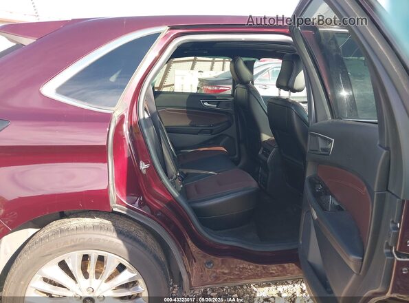 2FMPK4K95LBA47423 2020 FORD EDGE Maroon Vista de la etiqueta del VIN