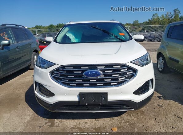 2FMPK4K98LBB19098 2020 FORD EDGE White Vista del cuadro de instrumentos
