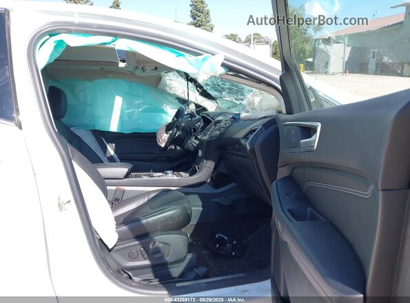 2FMPK4K98LBB63067 2020 FORD EDGE White წინა სალონის ხედი