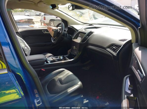 2FMPK4K99LBB35424 2020 FORD EDGE Blue Vista interior delantera