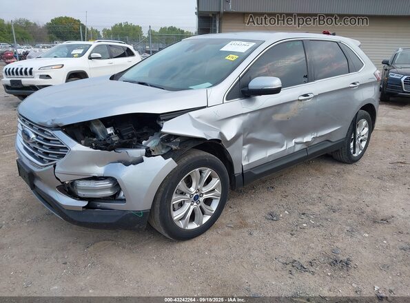 2FMPK4K99NBA41529 2022 FORD EDGE Silver Vista tres cuartos delantera izquierda