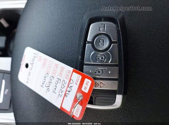 2FMPK4K99NBA41529 2022 FORD EDGE Silver Vista del salpicadero