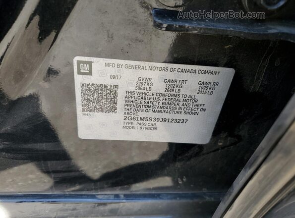 2G61M5S39J9123237 2018 CADILLAC XTS Черный 