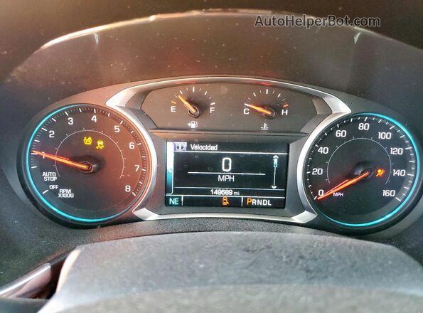 2GNAXSEV2J6323644 2018 CHEVROLET EQUINOX White Widok zestawu wskaźników