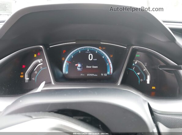 2HGFC1F31LH680856 2020 HONDA CIVIC Black უკანა სავარძლების ხედი