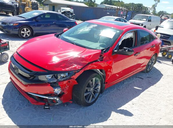 2HGFC1F39LH682855 2020 HONDA CIVIC Red Front left