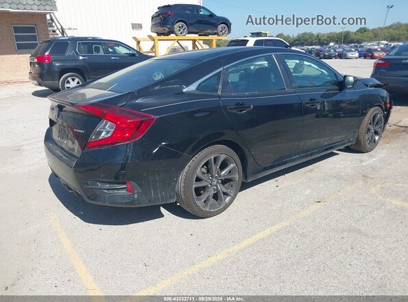 2HGFC2E84LH600517 2020 HONDA CIVIC Black უკანა მარჯვენა