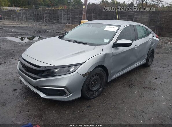 2HGFC2F61LH547367 2020 HONDA CIVIC Silver წინა მარცხენა ხედი სამი მეოთხედიდან