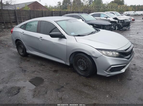 2HGFC2F61LH547367 2020 HONDA CIVIC Silver უკანა სალონის ხედი