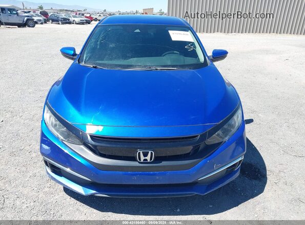 2HGFC2F66LH569266 2020 HONDA CIVIC Blue ხელსაწყოთა პანელის ხედი