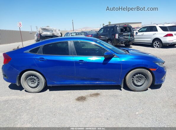 2HGFC2F66LH569266 2020 HONDA CIVIC Blue უკანა სალონის ხედი