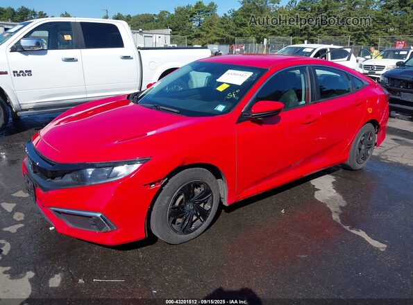 2HGFC2F68LH569074 2020 HONDA CIVIC Red Przód lewy
