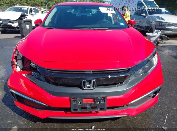 2HGFC2F68LH569074 2020 HONDA CIVIC Red Widok wnętrza z tyłu