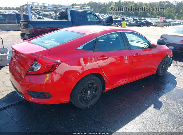 2HGFC2F68LH569074 2020 HONDA CIVIC Red Tył prawy
