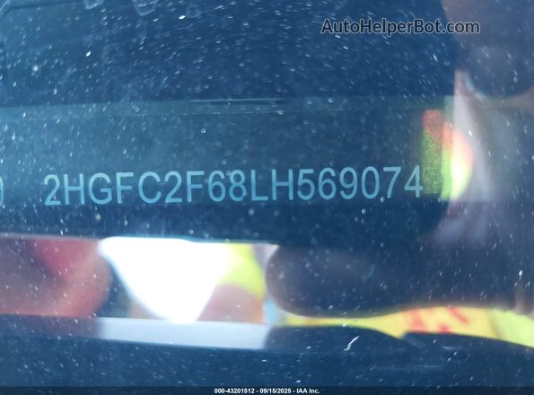 2HGFC2F68LH569074 2020 HONDA CIVIC Red 
