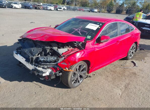 2HGFC2F86LH551853 2020 HONDA CIVIC Red Front left