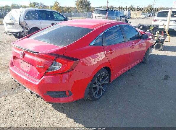 2HGFC2F86LH551853 2020 HONDA CIVIC Red Rear right