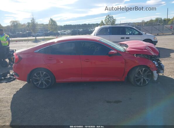 2HGFC2F86LH551853 2020 HONDA CIVIC Red Rear interior view