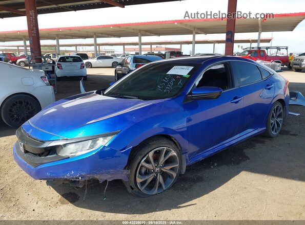 2HGFC2F86LH582214 2020 HONDA CIVIC Blue Przód lewy