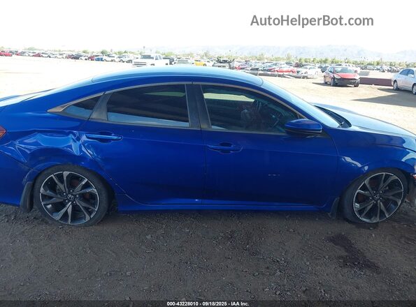 2HGFC2F86LH582214 2020 HONDA CIVIC Blue Widok wnętrza z tyłu