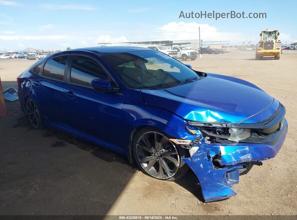 2HGFC2F86LH582214 2020 HONDA CIVIC Blue Widok z przodu