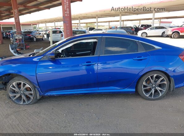 2HGFC2F86LH582214 2020 HONDA CIVIC Blue Widok wnętrza 360 stopni