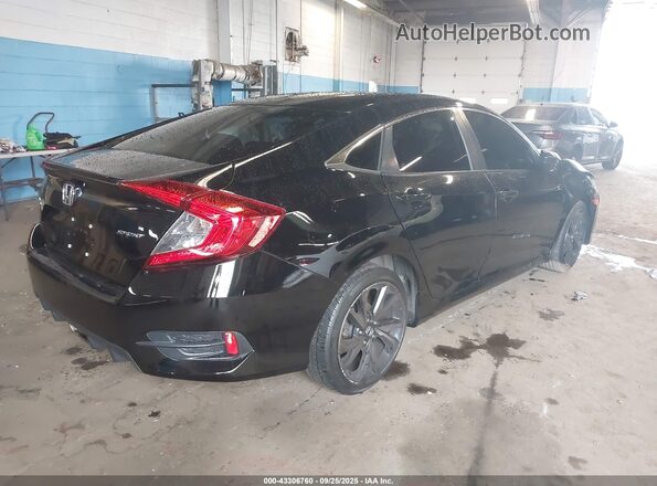 2HGFC2F87LH565681 2020 HONDA CIVIC Black Tył prawy