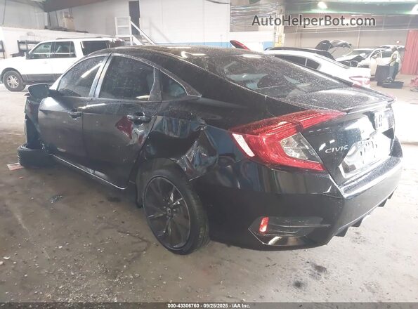 2HGFC2F87LH565681 2020 HONDA CIVIC Black Tył lewy