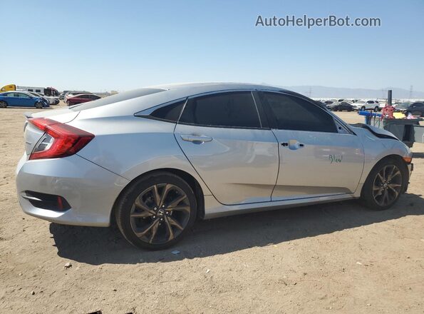 2HGFC2F89MH541660 2021 HONDA CIVIC Silver Trasero derecho