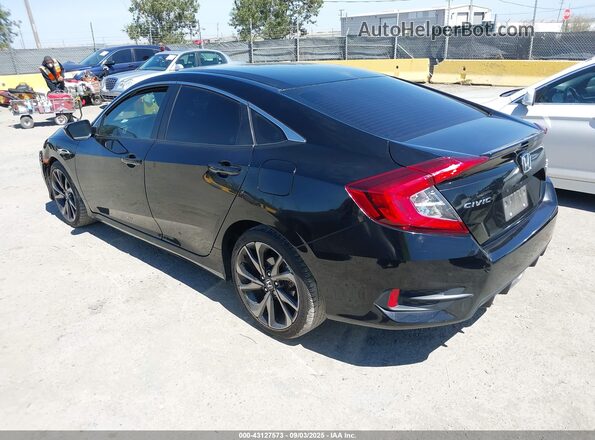 2HGFC2F8XLH528026 2020 HONDA CIVIC Черный Задняя левая четверть