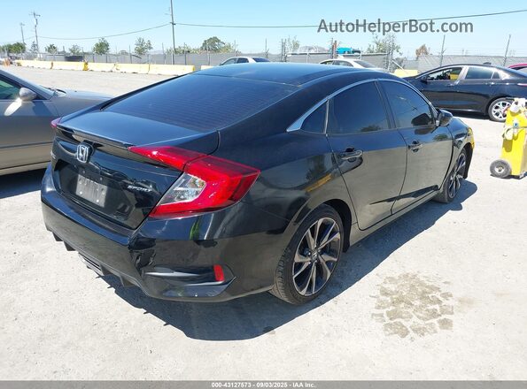 2HGFC2F8XLH528026 2020 HONDA CIVIC Черный Задняя правая четверть