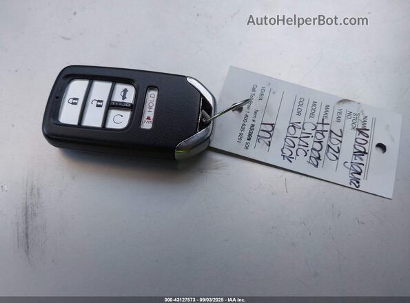 2HGFC2F8XLH528026 2020 HONDA CIVIC Черный Вид панели приборов