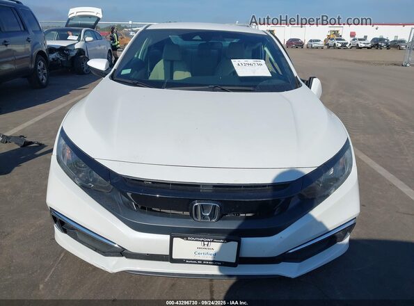 2HGFC4B62LH301235 2020 HONDA CIVIC White Instrument cluster view