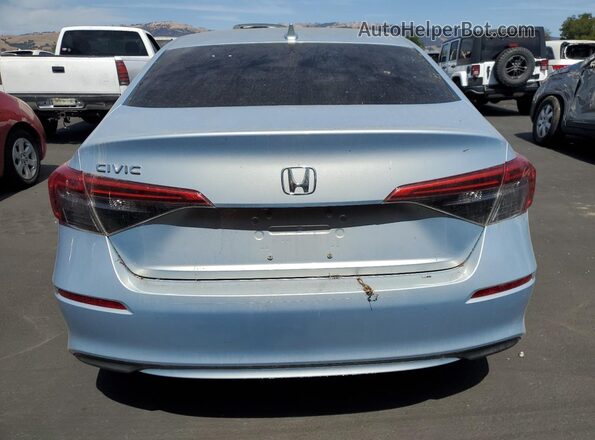 2HGFE1F73NH318723 2022 HONDA CIVIC Blue Вид ззаду