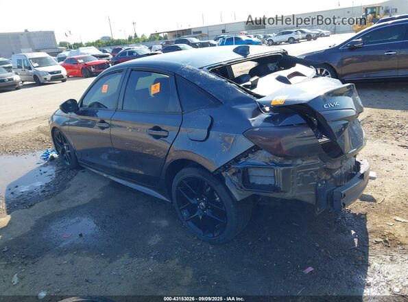 2HGFE2F50NH569381 2022 HONDA CIVIC Gray Հետևի ձախ