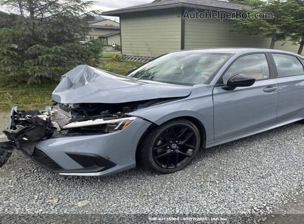 2HGFE2F55NH536974 2022 HONDA CIVIC Gray Front left
