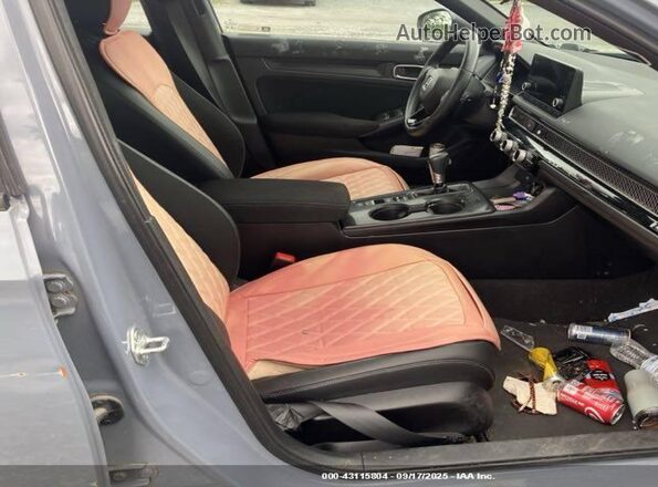 2HGFE2F55NH536974 2022 HONDA CIVIC Gray Front interior view