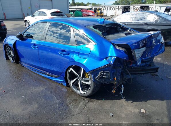 2HGFE2F58NH557575 2022 HONDA CIVIC Blue უკანა მარცხენა