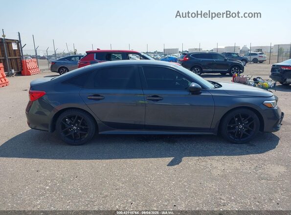 2HGFE2F5XNH560168 2022 HONDA CIVIC Gray Սալոնի հետևի տեսք