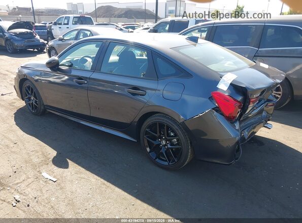 2HGFE2F5XPH559007 2023 HONDA CIVIC Gray Trasero izquierdo